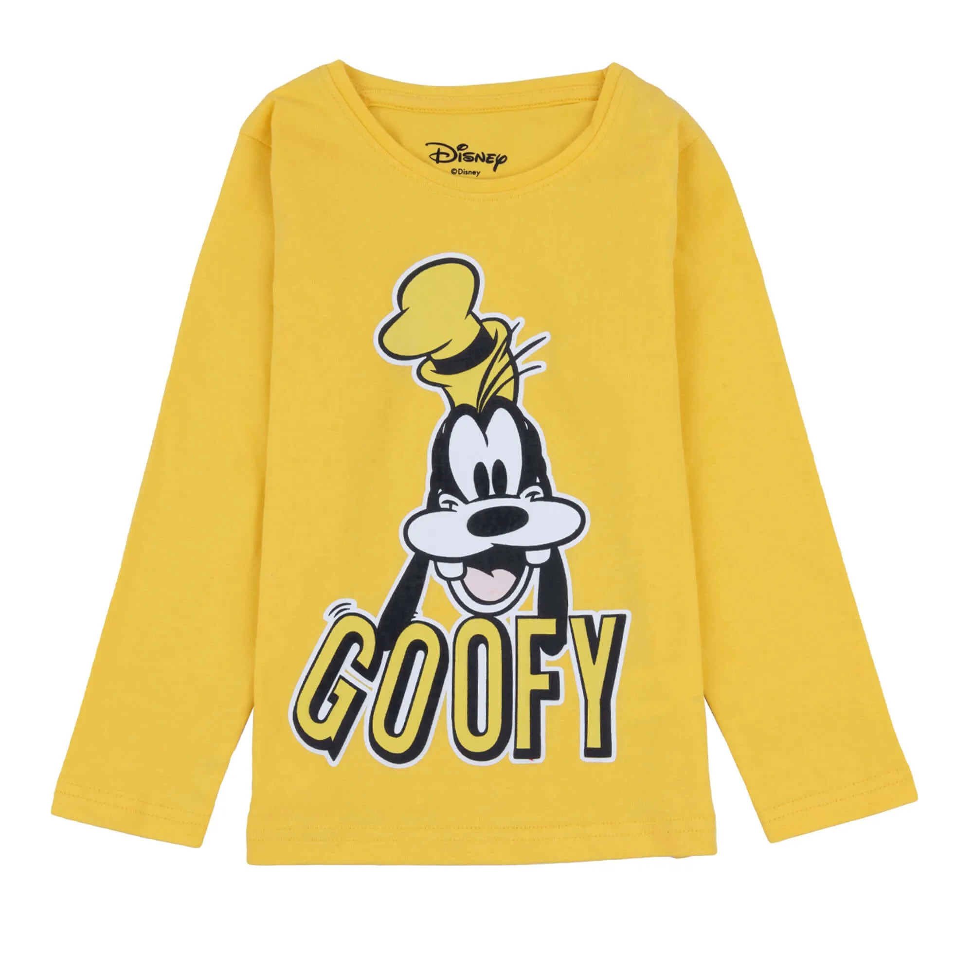 Disney Goofy Round Neck Puff Print Full Sleeve T-Shirt