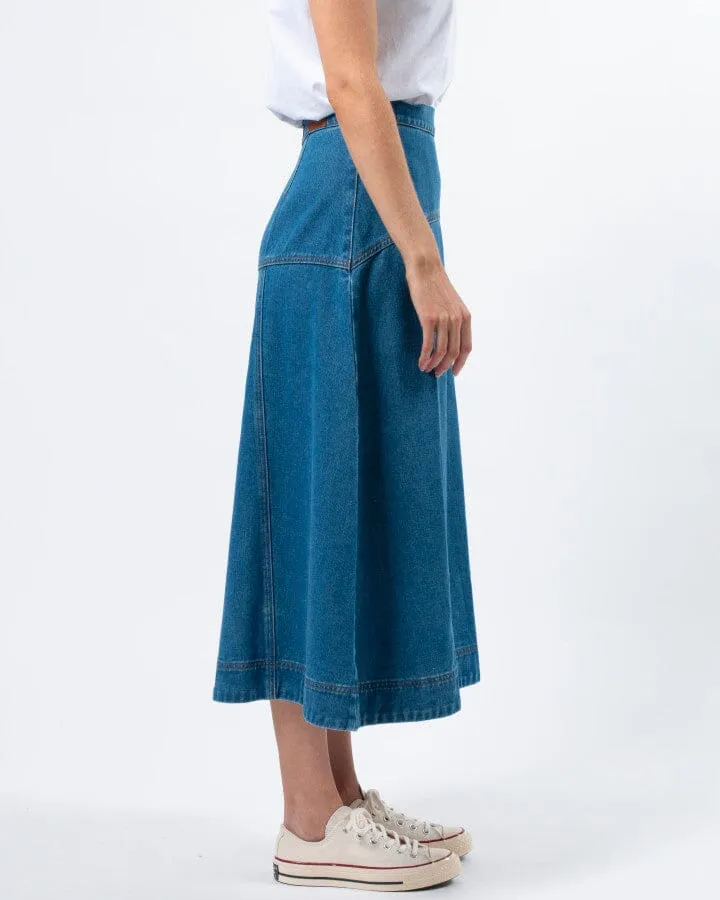 Dixie Skirt Light Wash