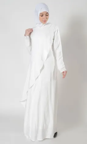 Double Layered Hajj Umrah Abaya Dress - Final Sale