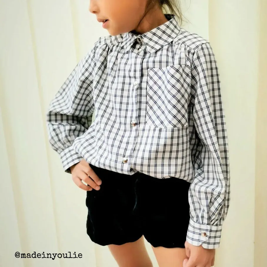 Duo for woman and kid ALEX blouse or dress - paper sewing pattern