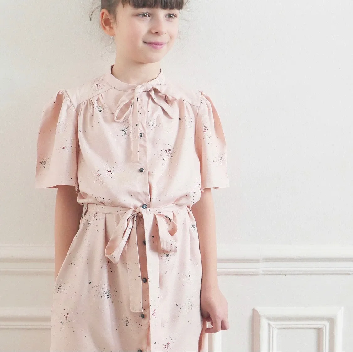 Duo for woman and kid ALEX blouse or dress - paper sewing pattern