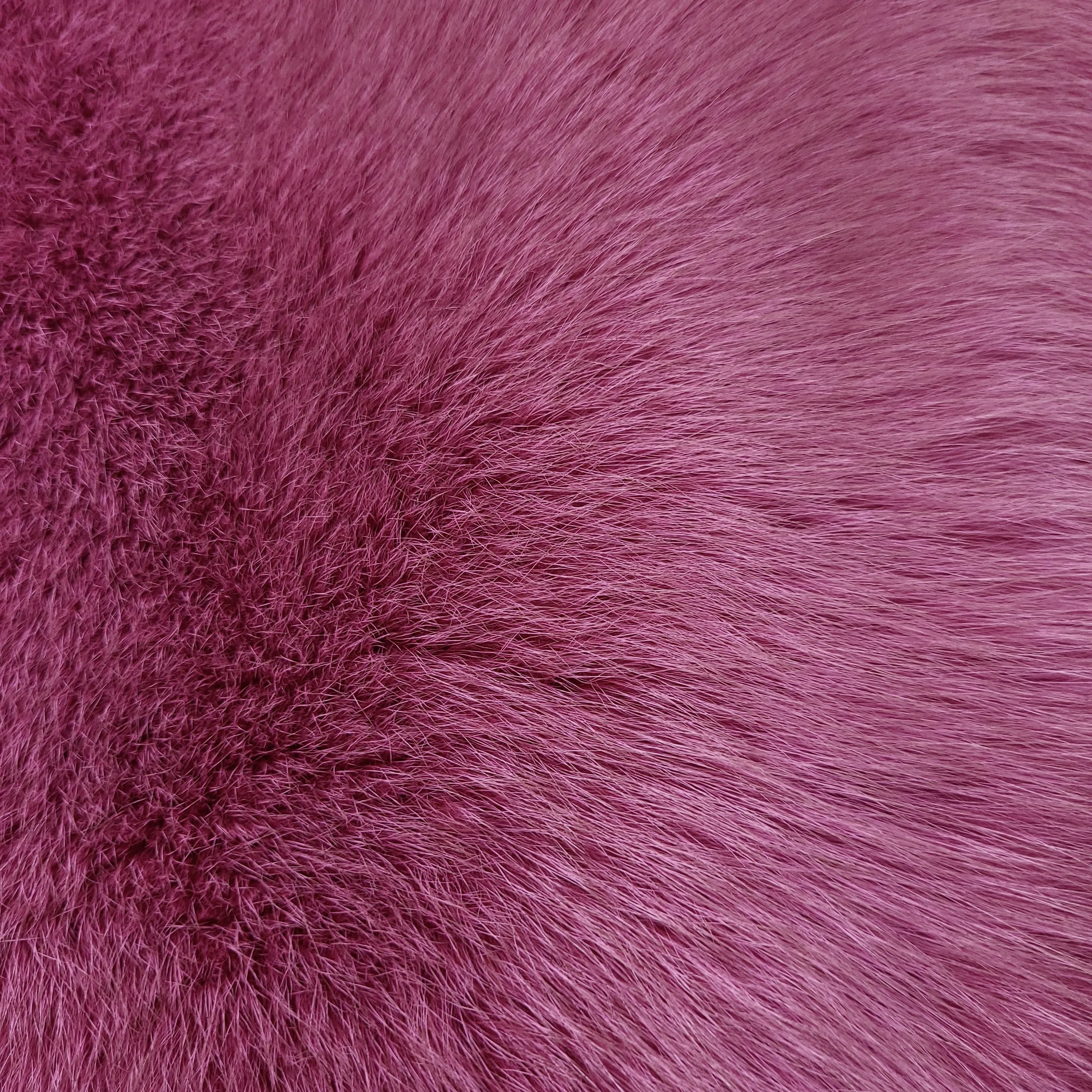 Dyed Shadow Fox Fur - Wild Rose