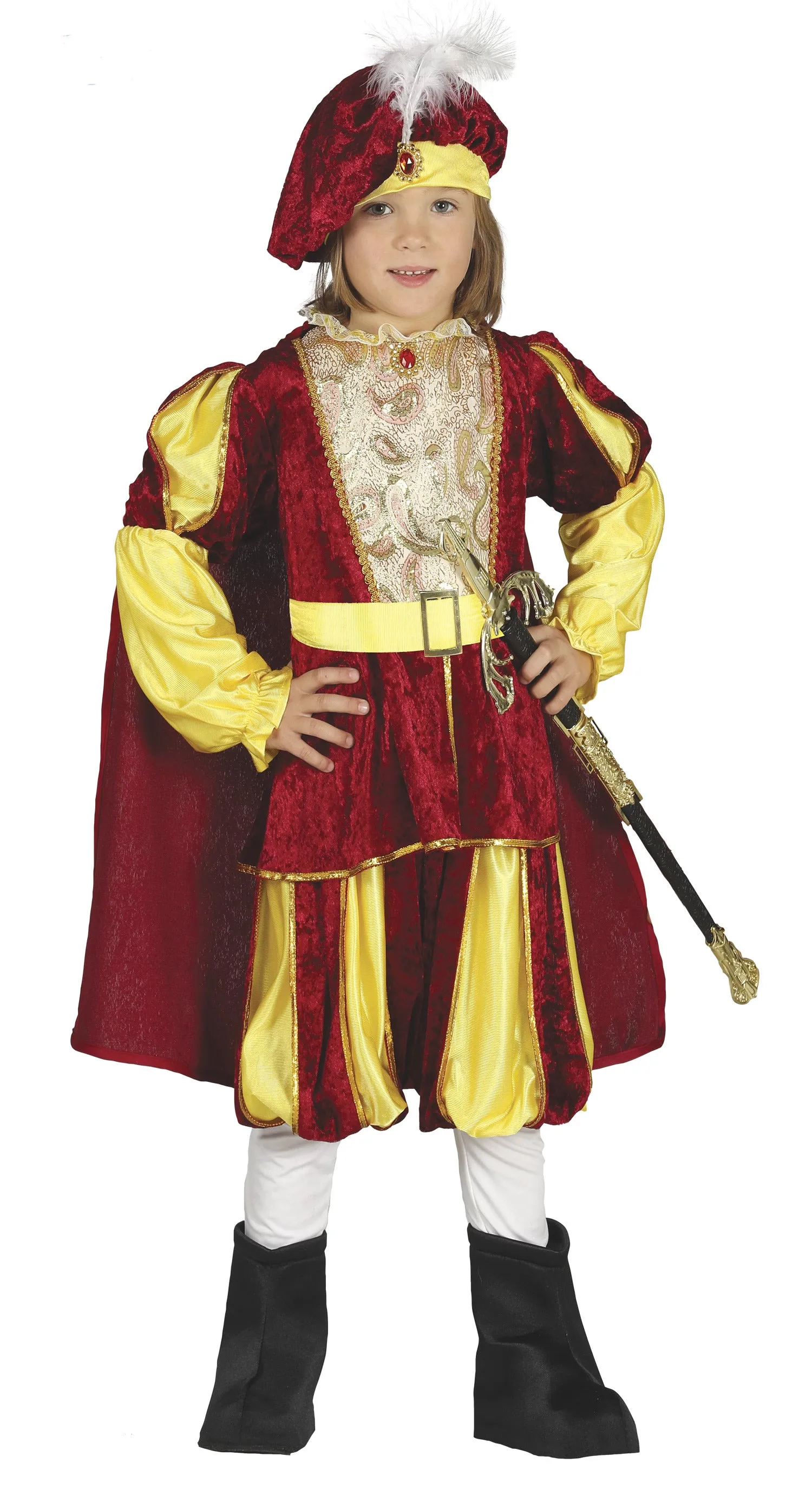 Elegant Tudor Prince Costume Boys