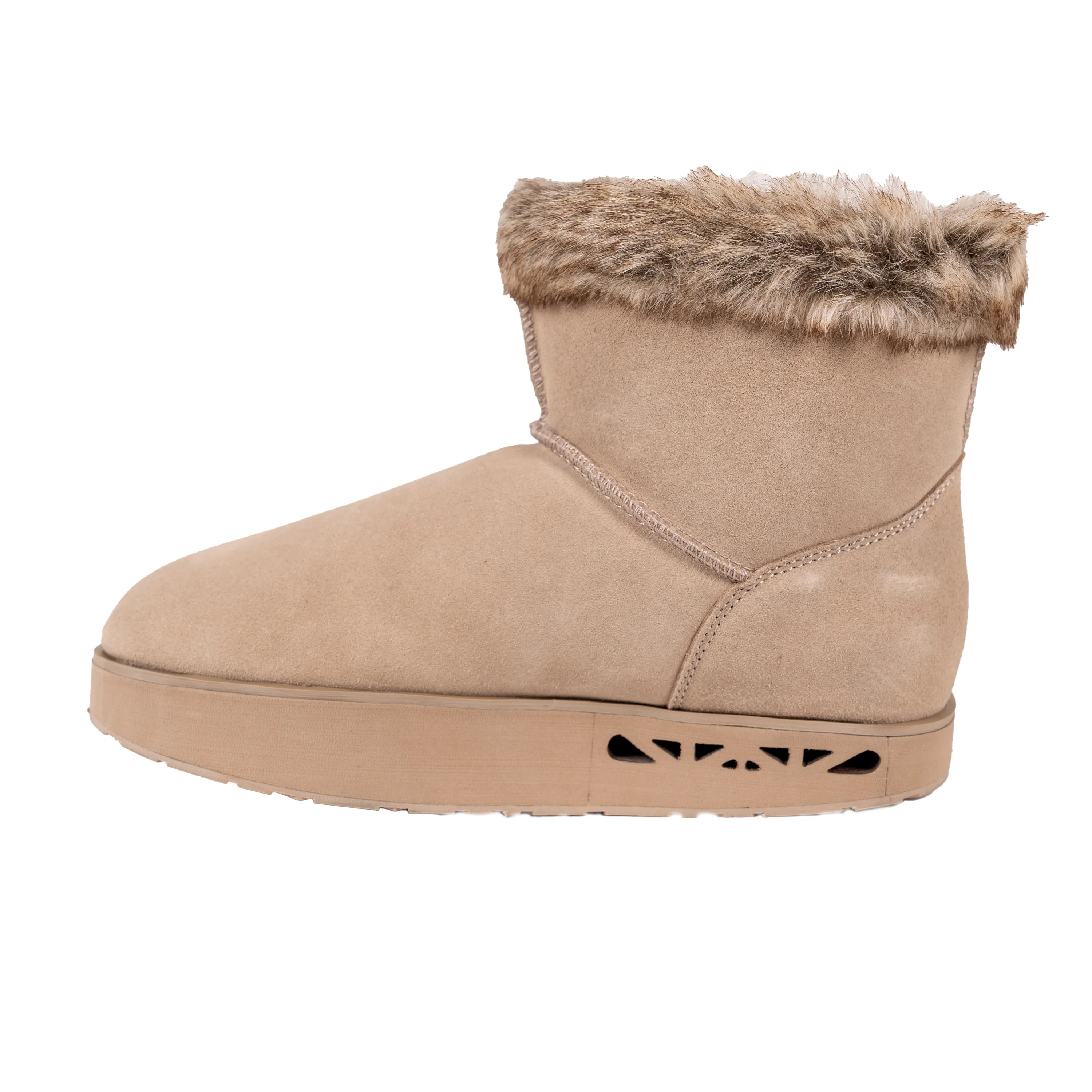 Ella Suede Boot With Fur - Women's