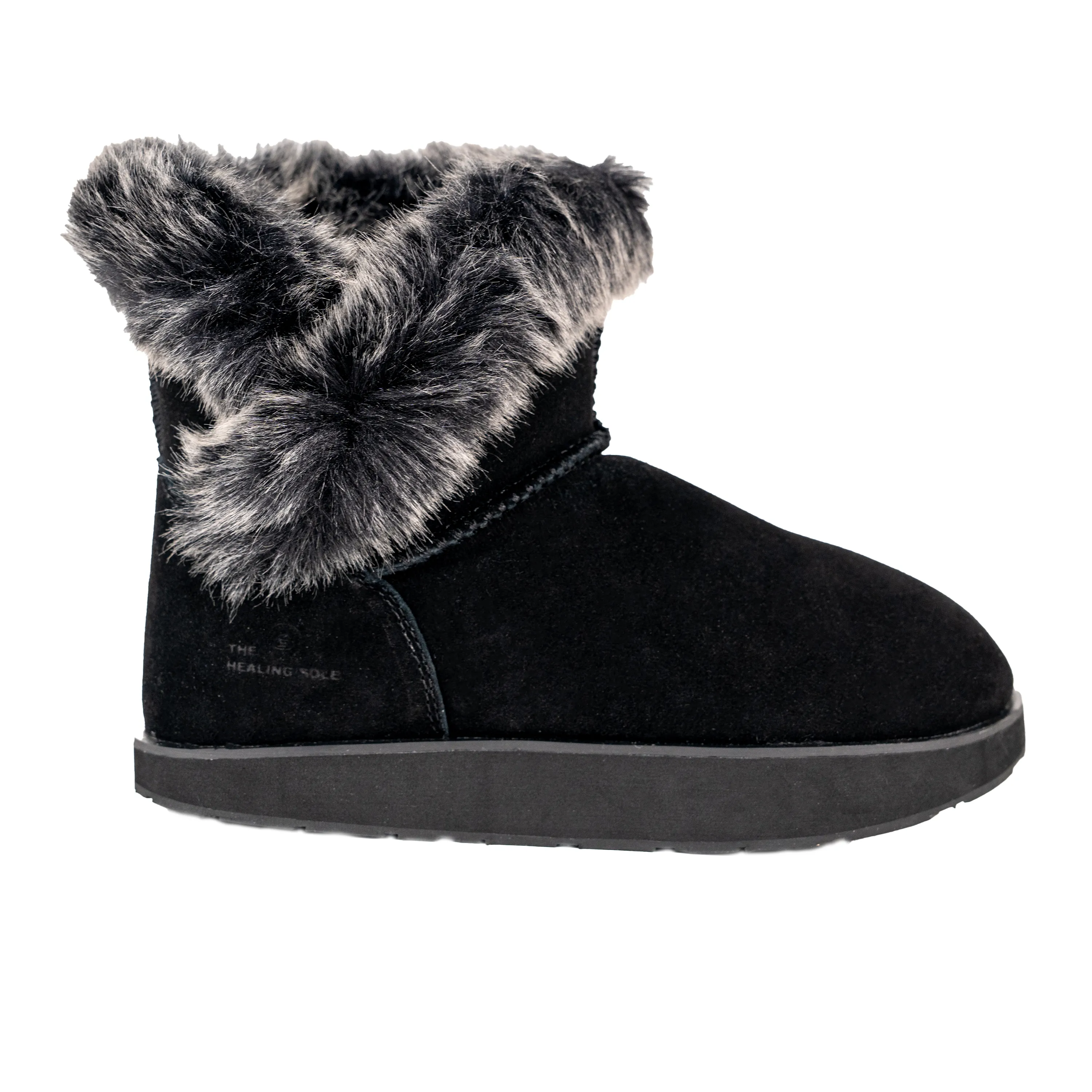 Ella Suede Boot With Fur - Women's