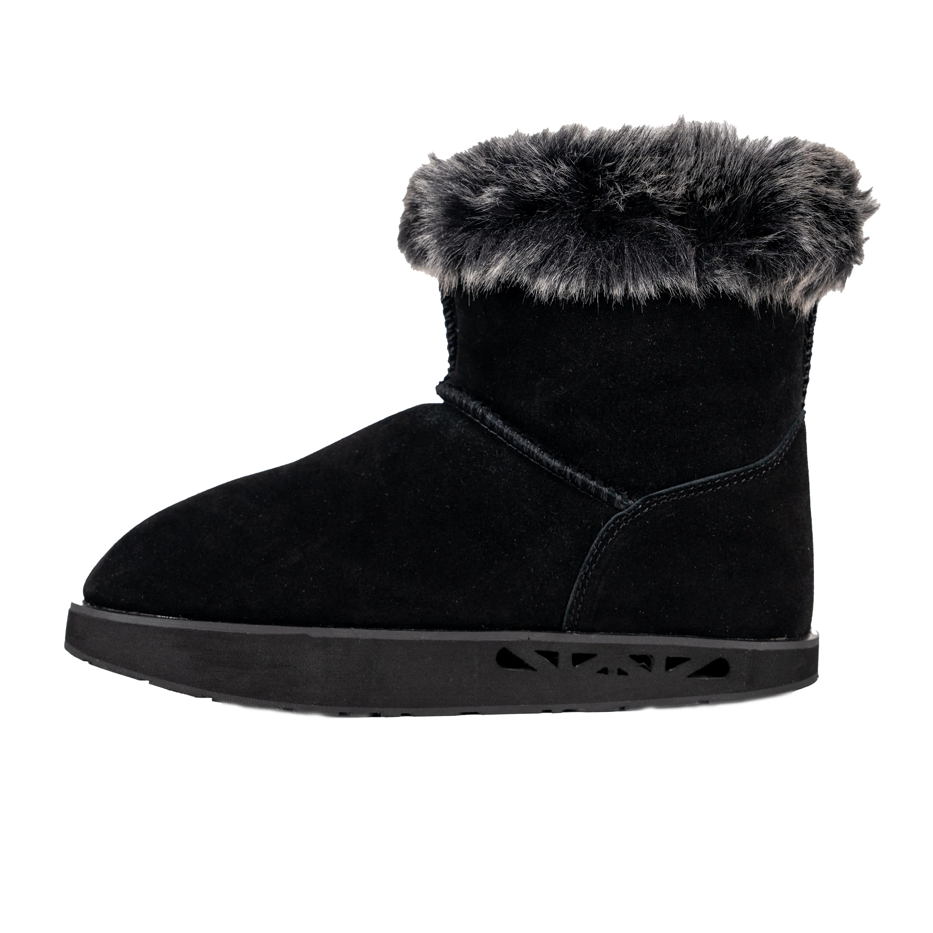 Ella Suede Boot With Fur - Women's