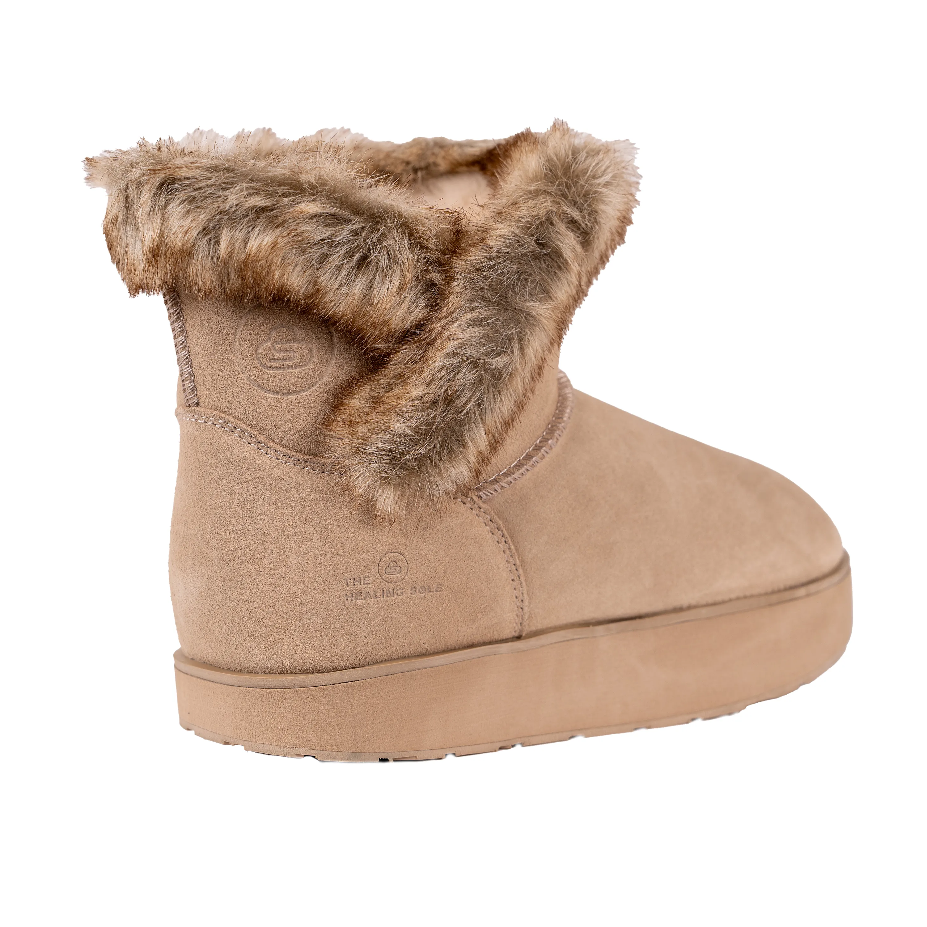 Ella Suede Boot With Fur - Women's