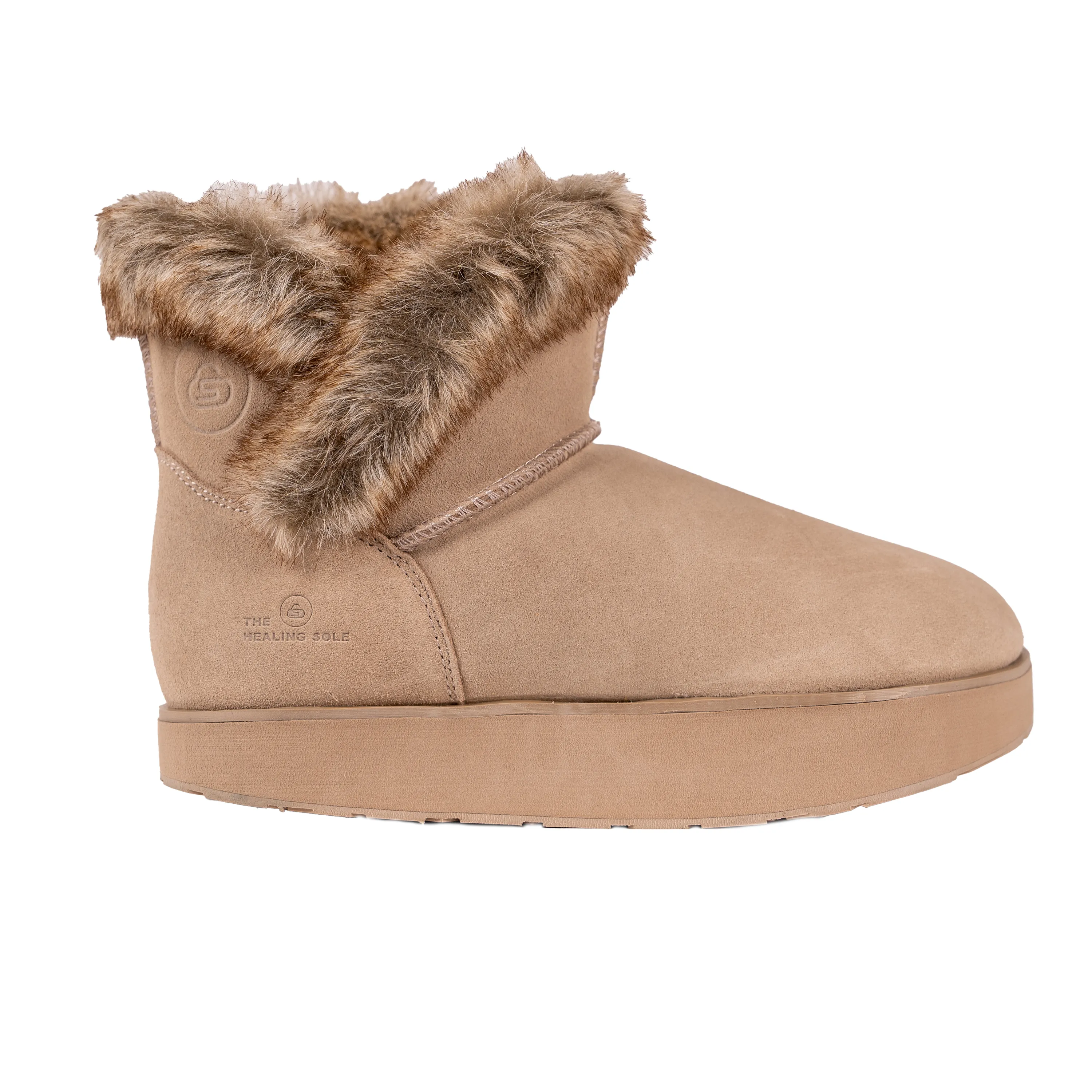 Ella Suede Boot With Fur - Women's