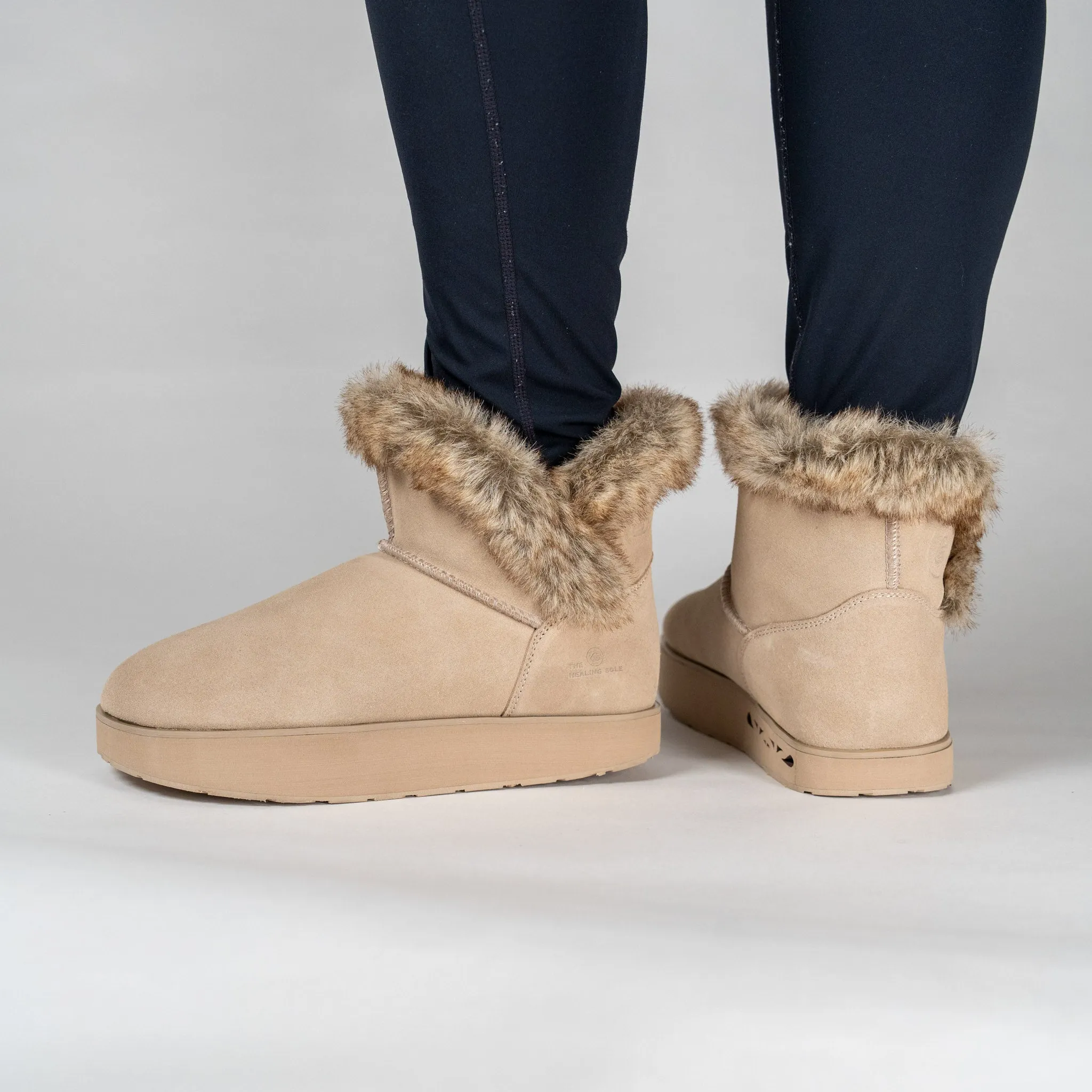 Ella Suede Boot With Fur - Women's