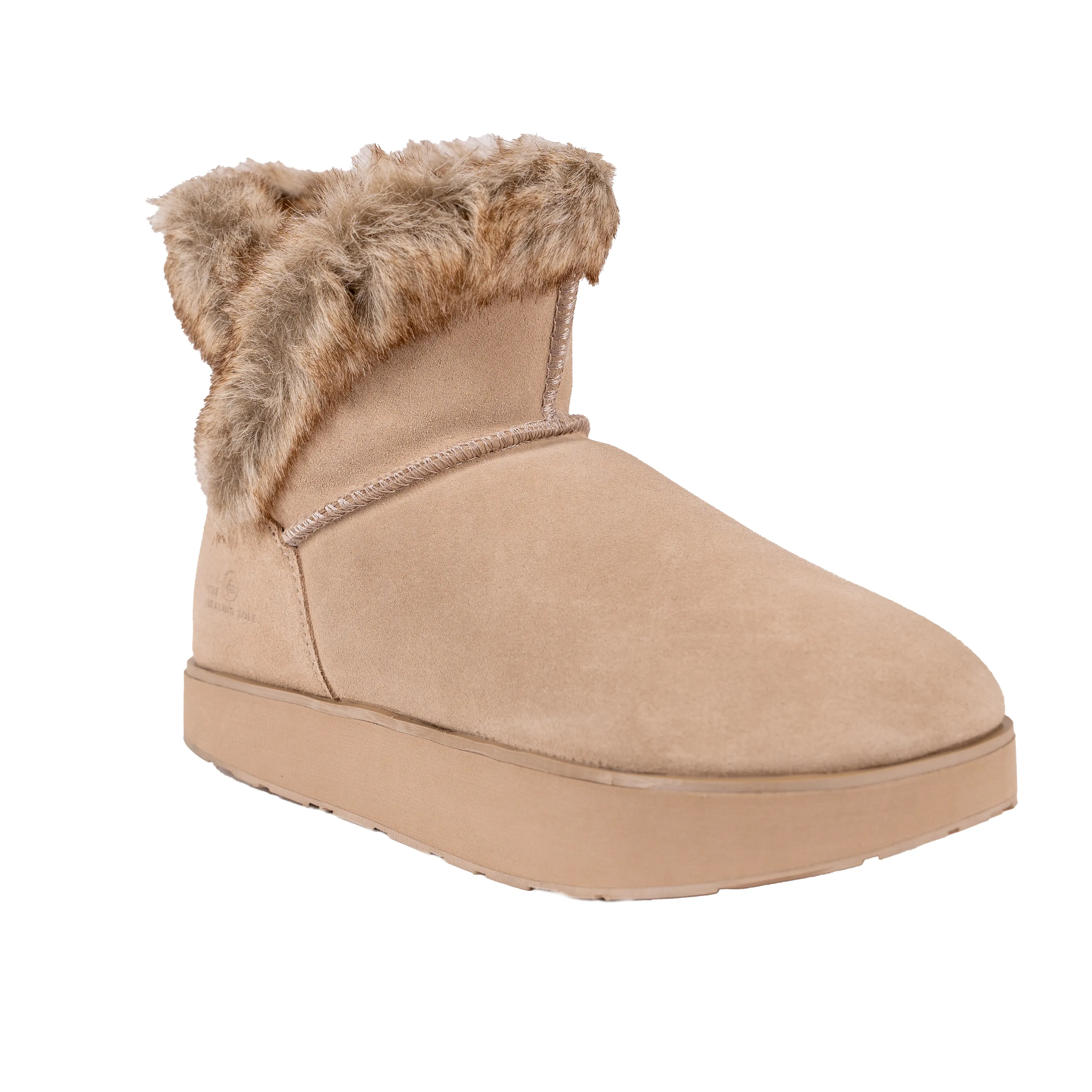 Ella Suede Boot With Fur - Women's