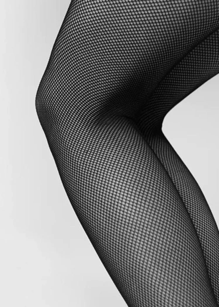 Elvira Net Tights in Black