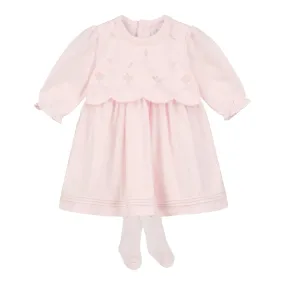 Emile et Rose - Embroidered Pink dress and tights