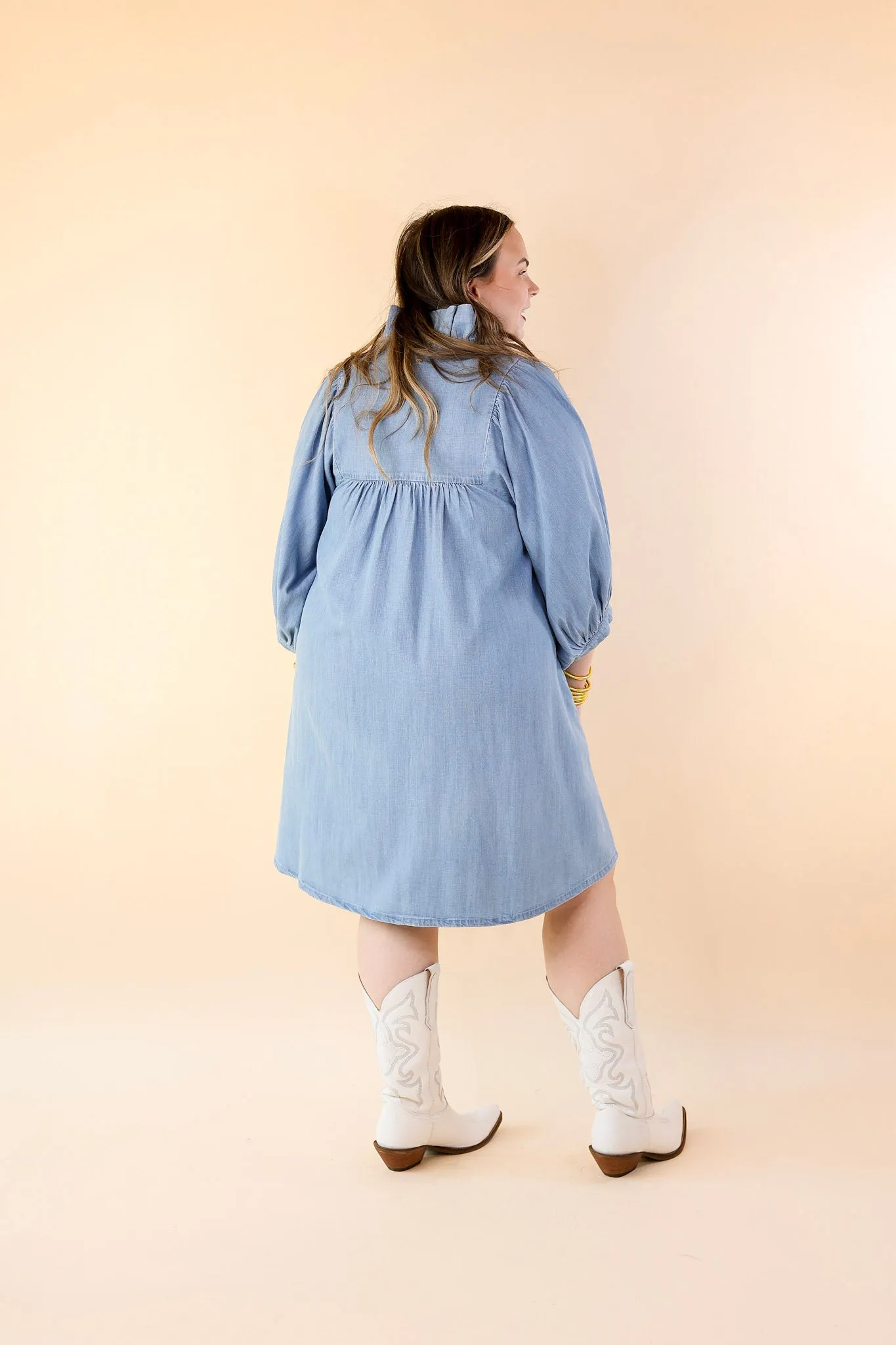 Emily McCarthy | Stella Dress in Denim