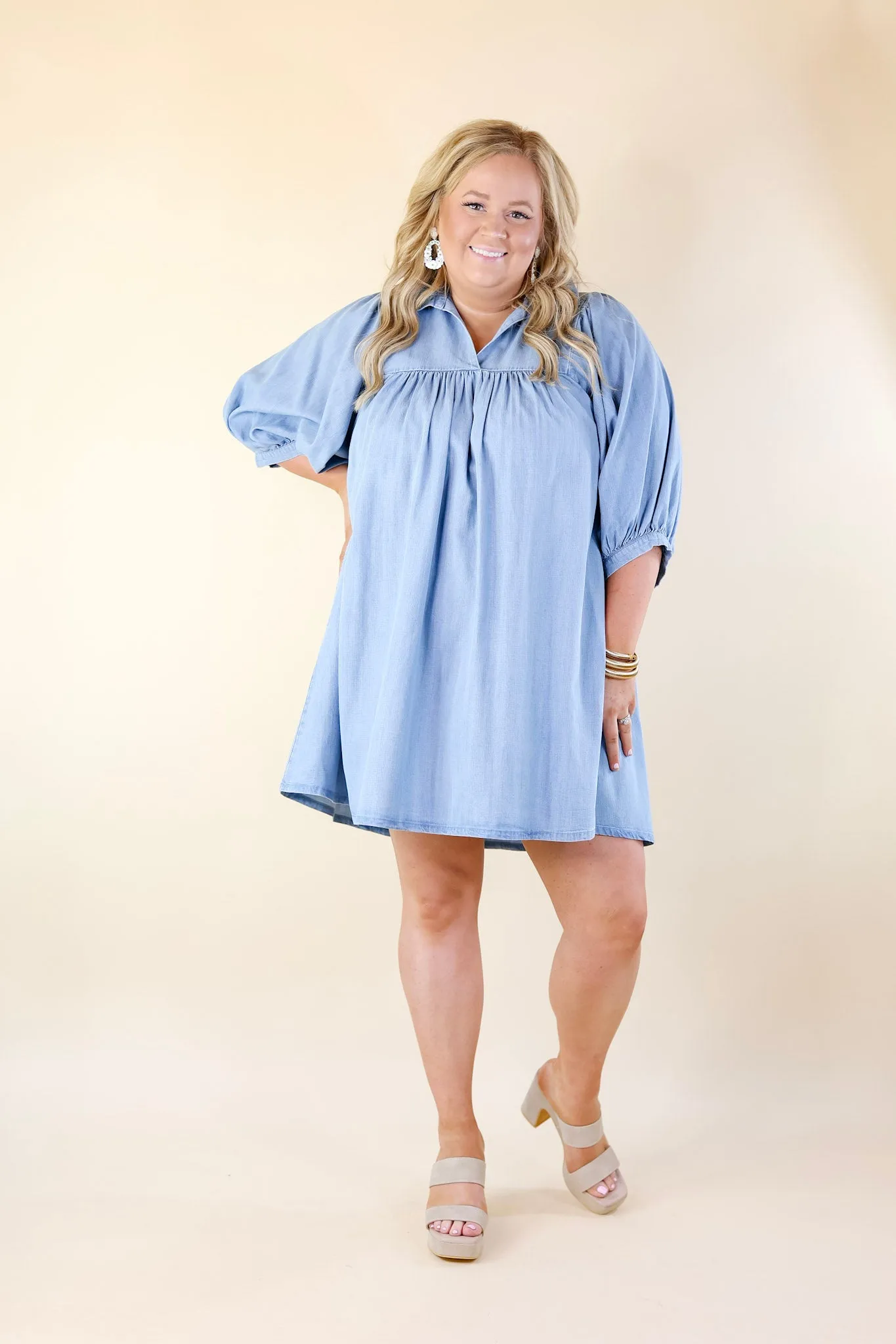 Emily McCarthy | Stella Dress in Denim