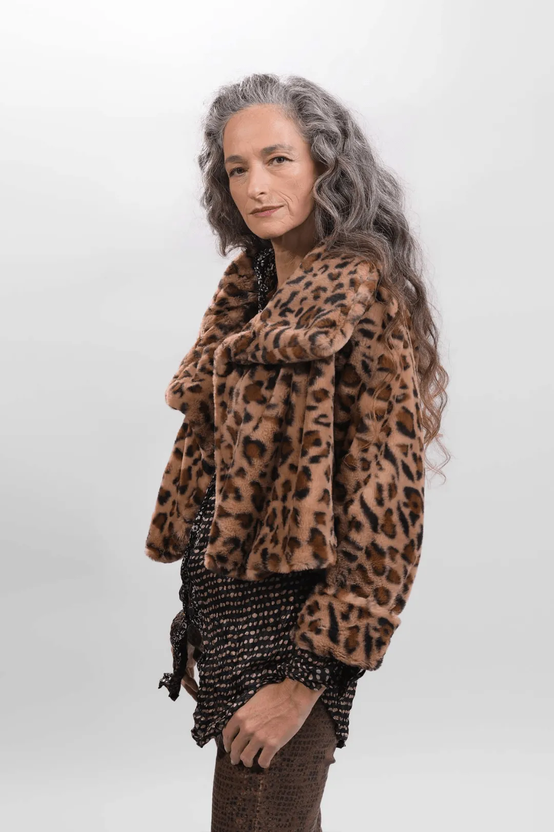 Etosha Crop Jacket, Cheetah