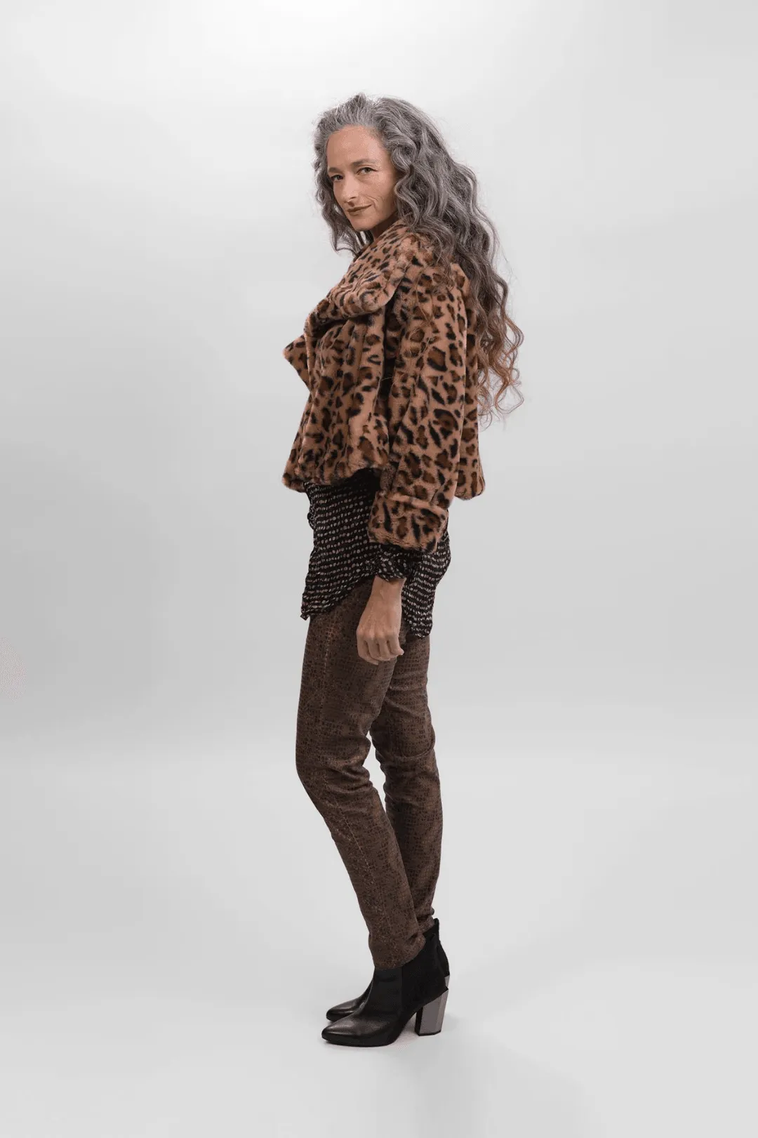 Etosha Crop Jacket, Cheetah