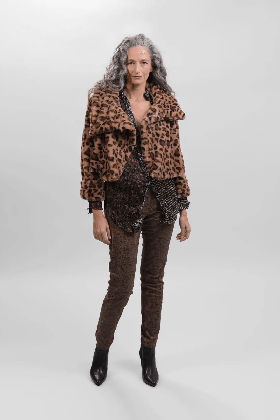 Etosha Crop Jacket, Cheetah