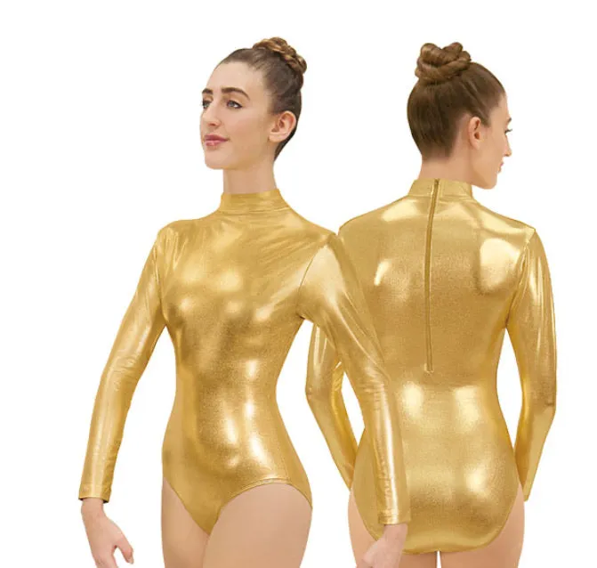 Eurotard Metallic Mock Neck Leotard