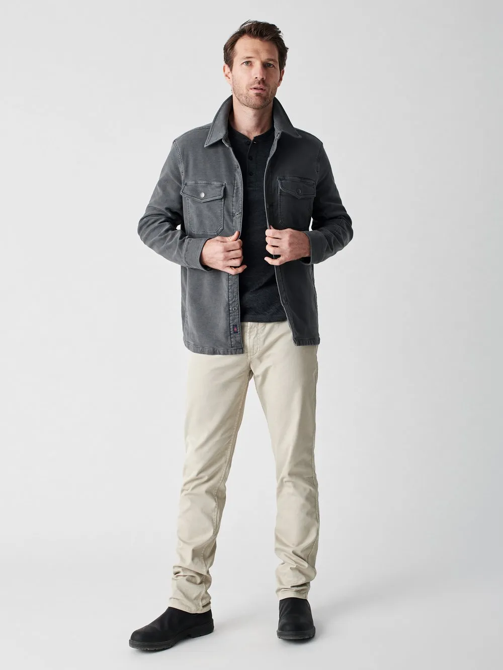 Faherty |  Stretch Terry Shirt Jacket