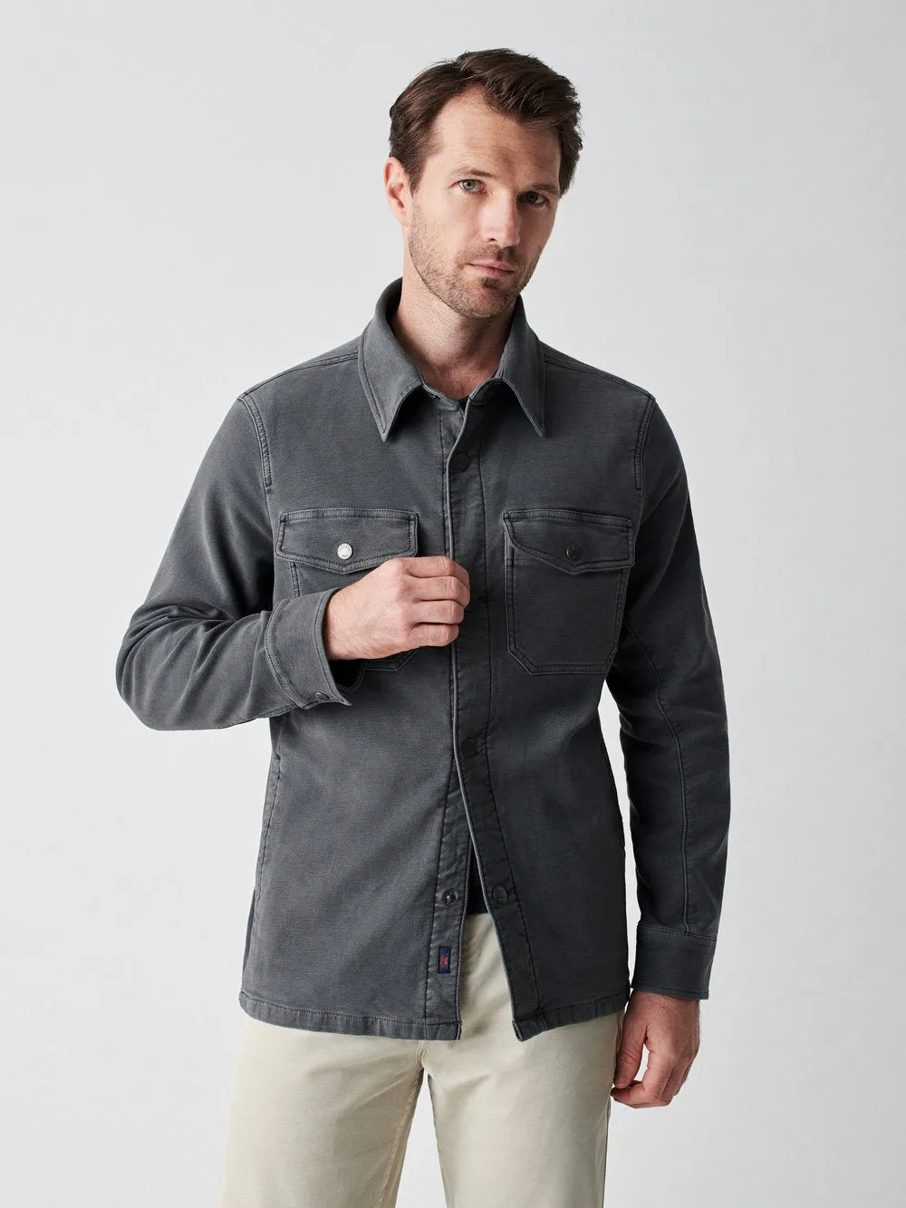 Faherty |  Stretch Terry Shirt Jacket