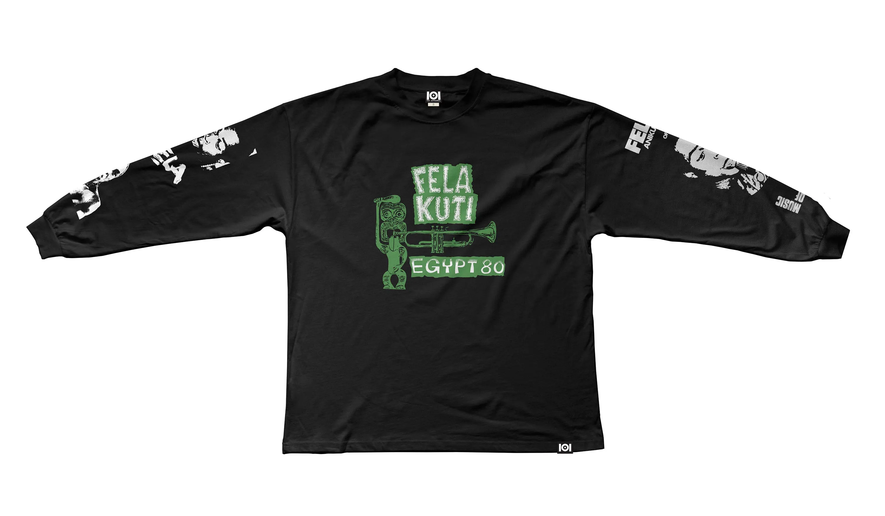 FELA KUTI - PREMIUM LONG SLEEVE SHIRT - BLACK