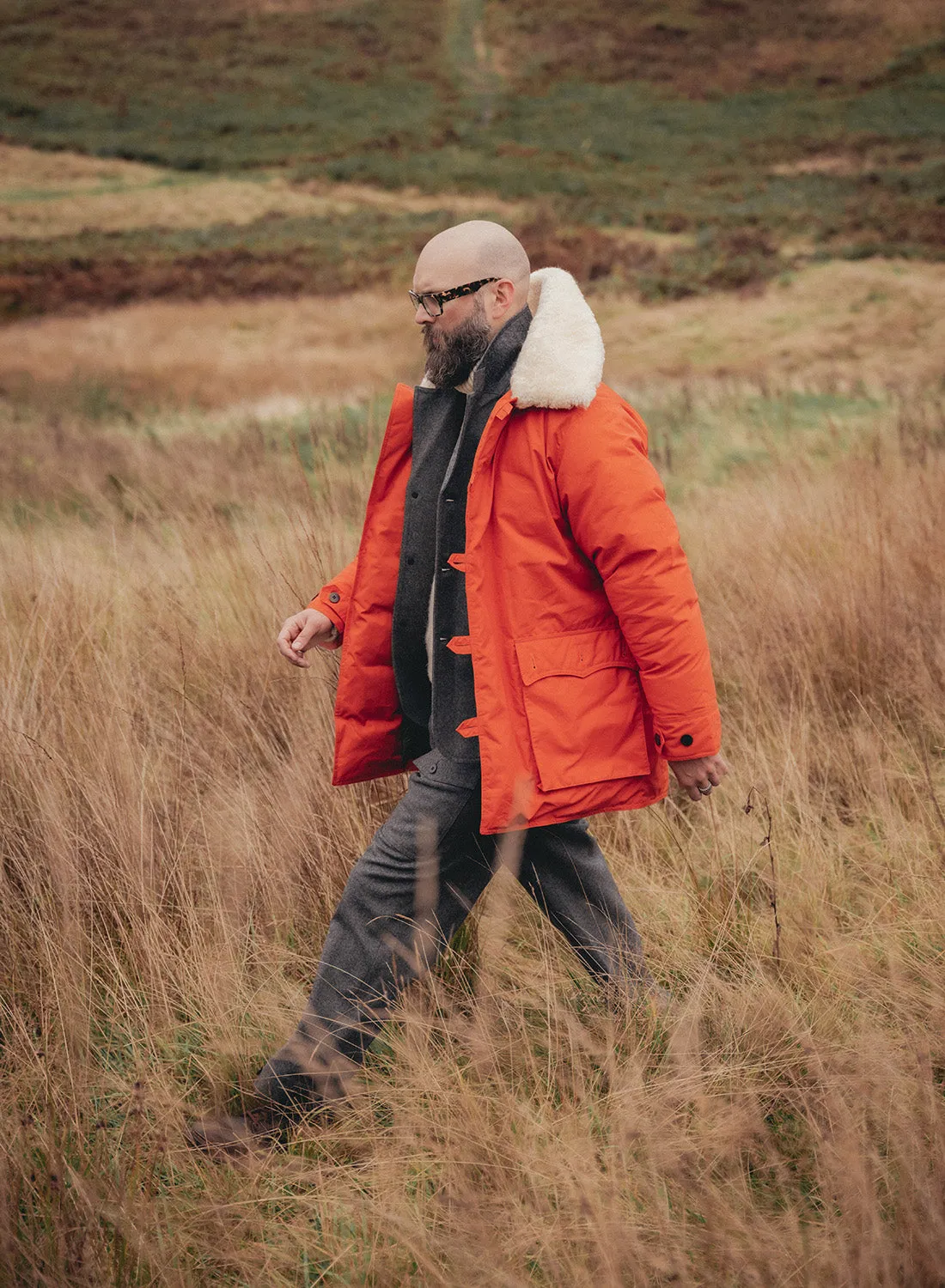 Finch Parka in Orange