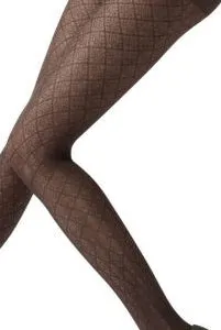 Franzoni Elda Diamond Patterned Semi Sheer Tights