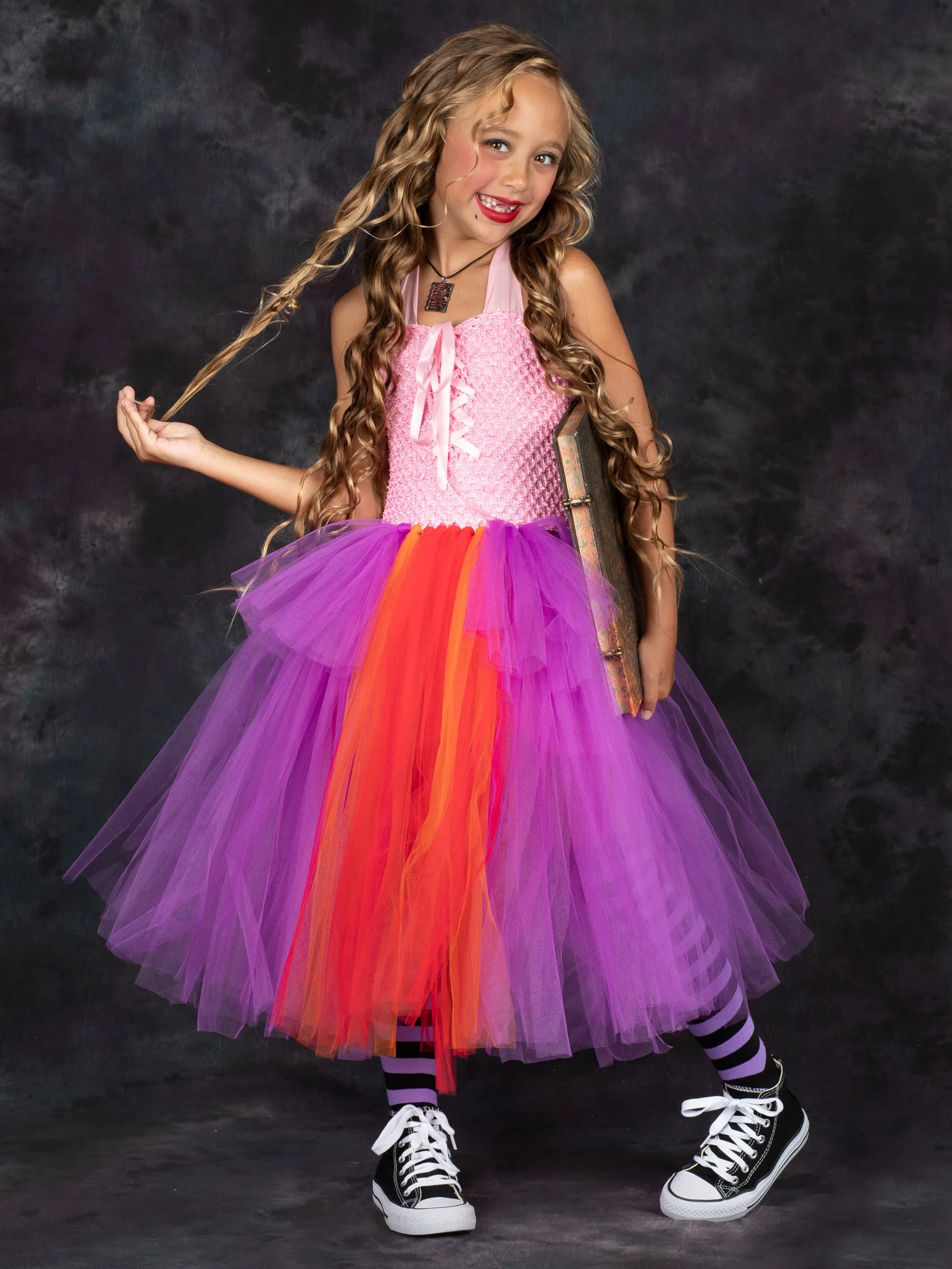 Girls Hocus Pocus Inspired Sarah Sanderson Costume Dress