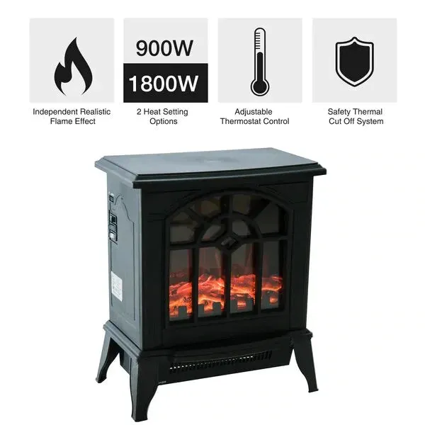 Goldair Fire Place Heater - Black