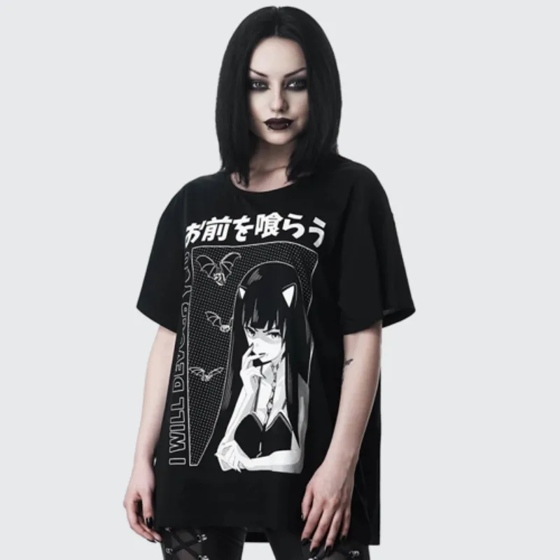 Gothic Anime Girl T-shirt