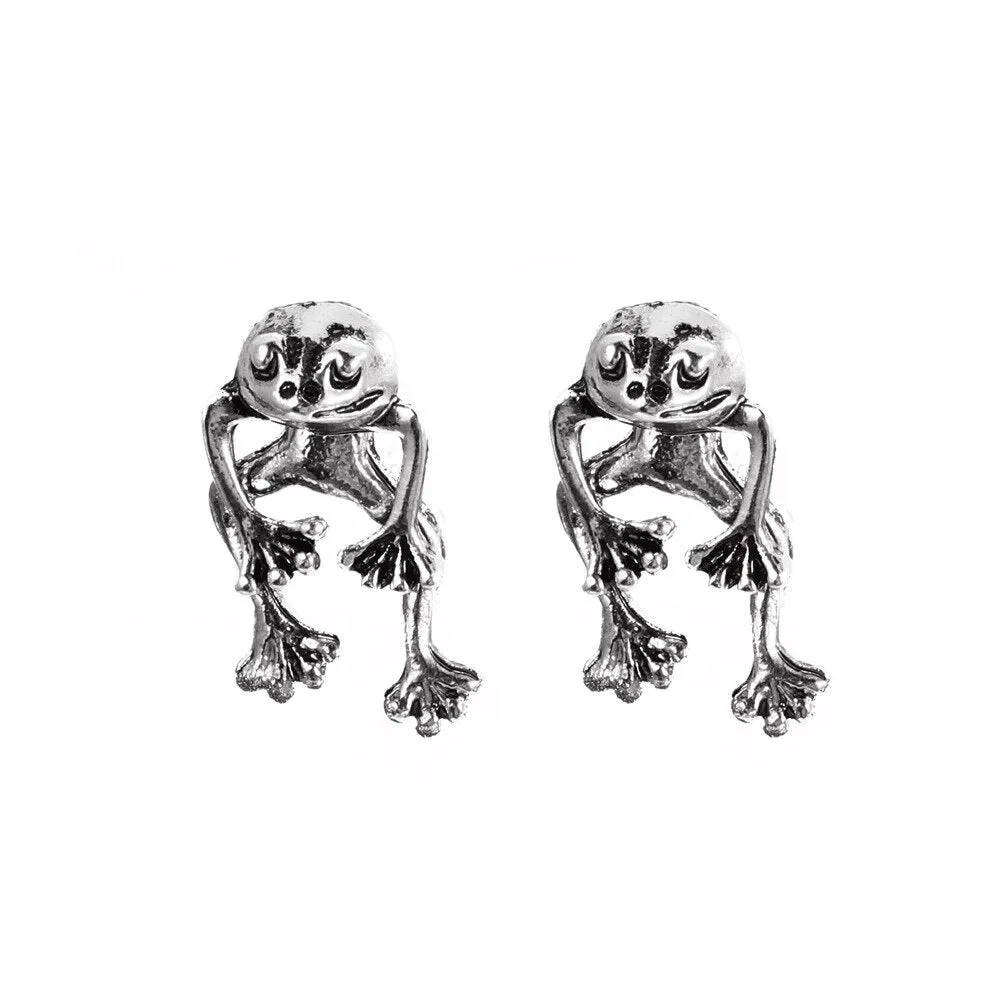 Gothic Frog Party Earrings