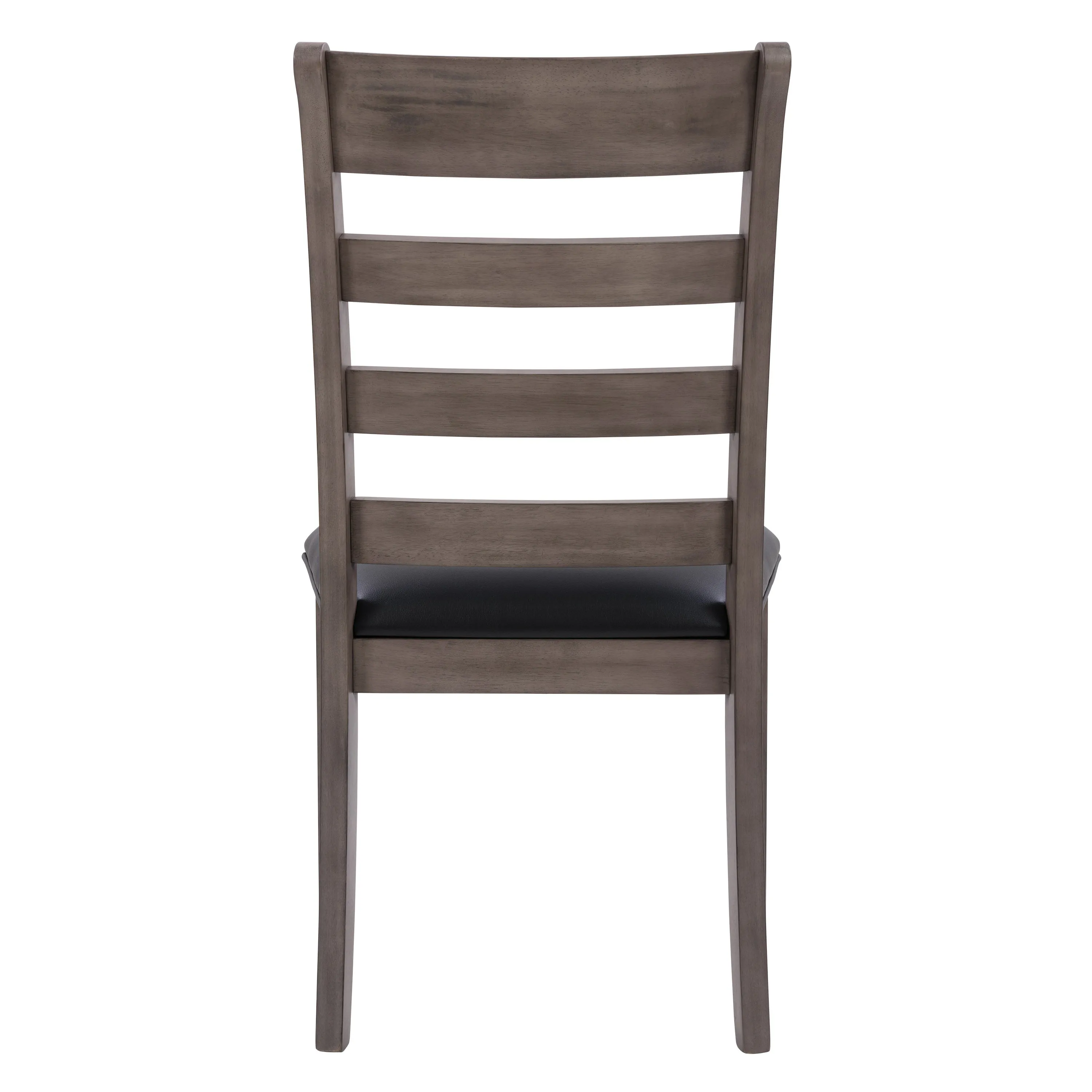 Grey Wood Dining Chairs, Set of 2