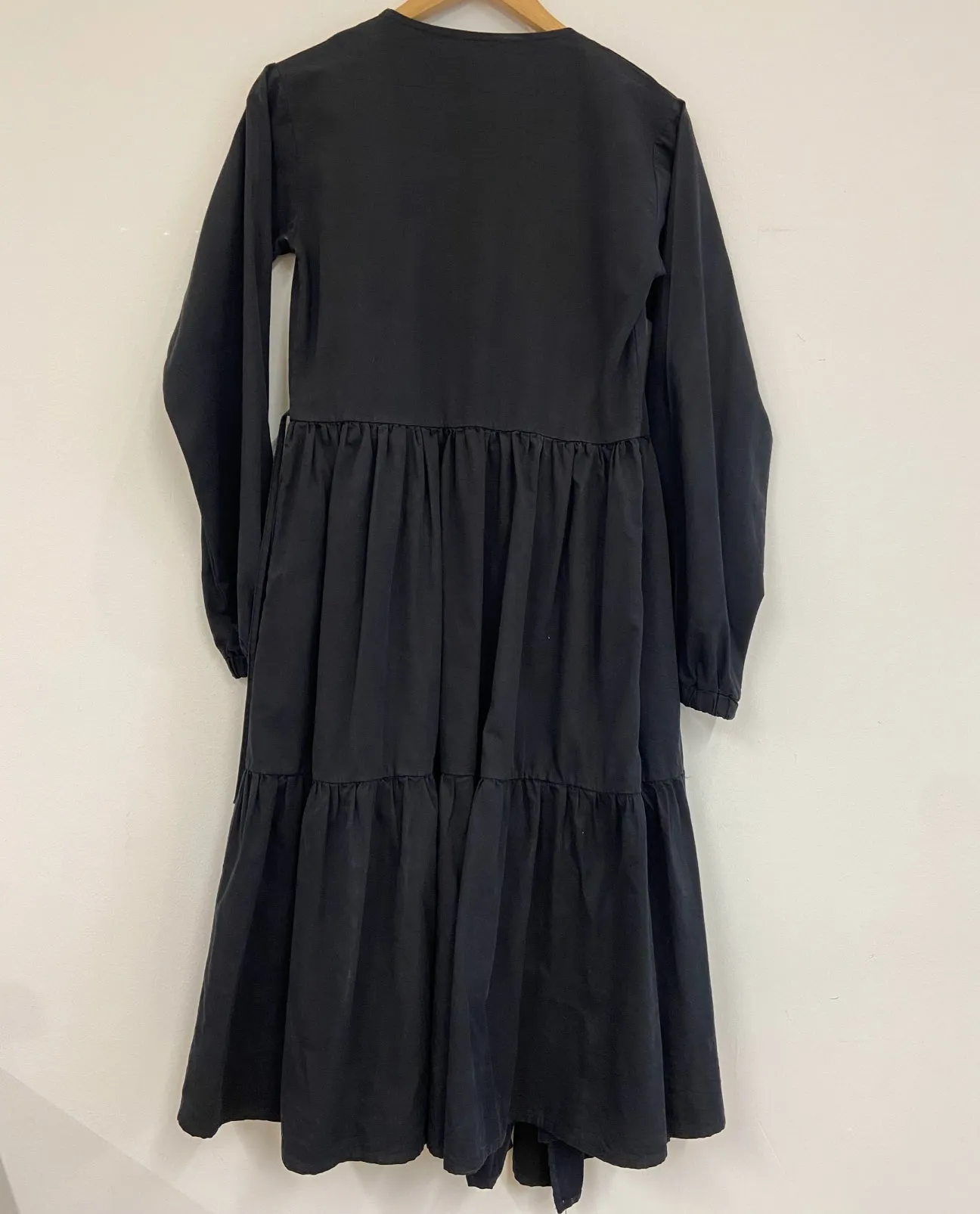 Gwen Organic Cotton and Tencel Dress in Black XS