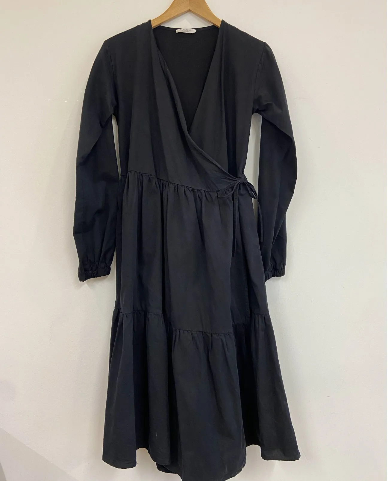 Gwen Organic Cotton and Tencel Dress in Black XS