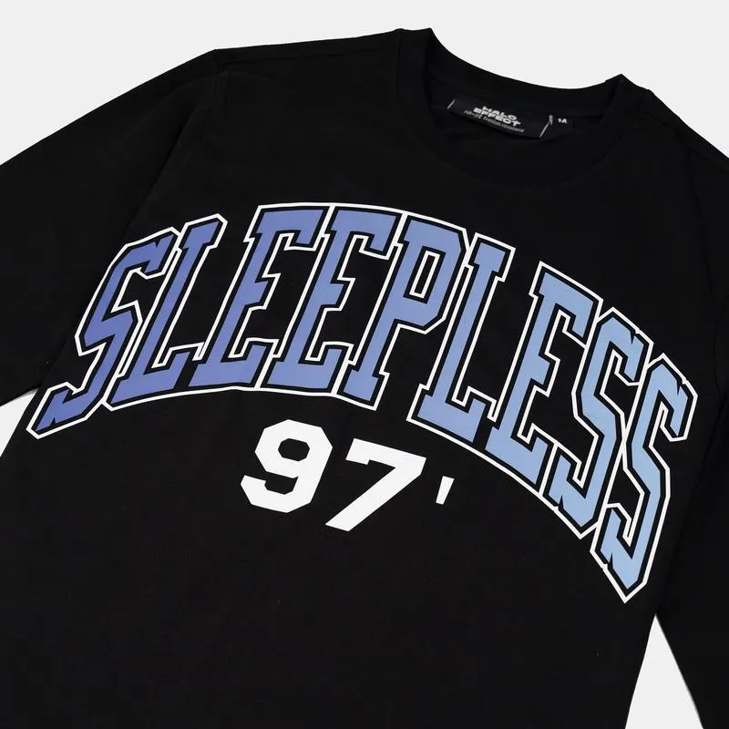 Halo Effect 'Sleepless' Long Sleeve Black T-shirt