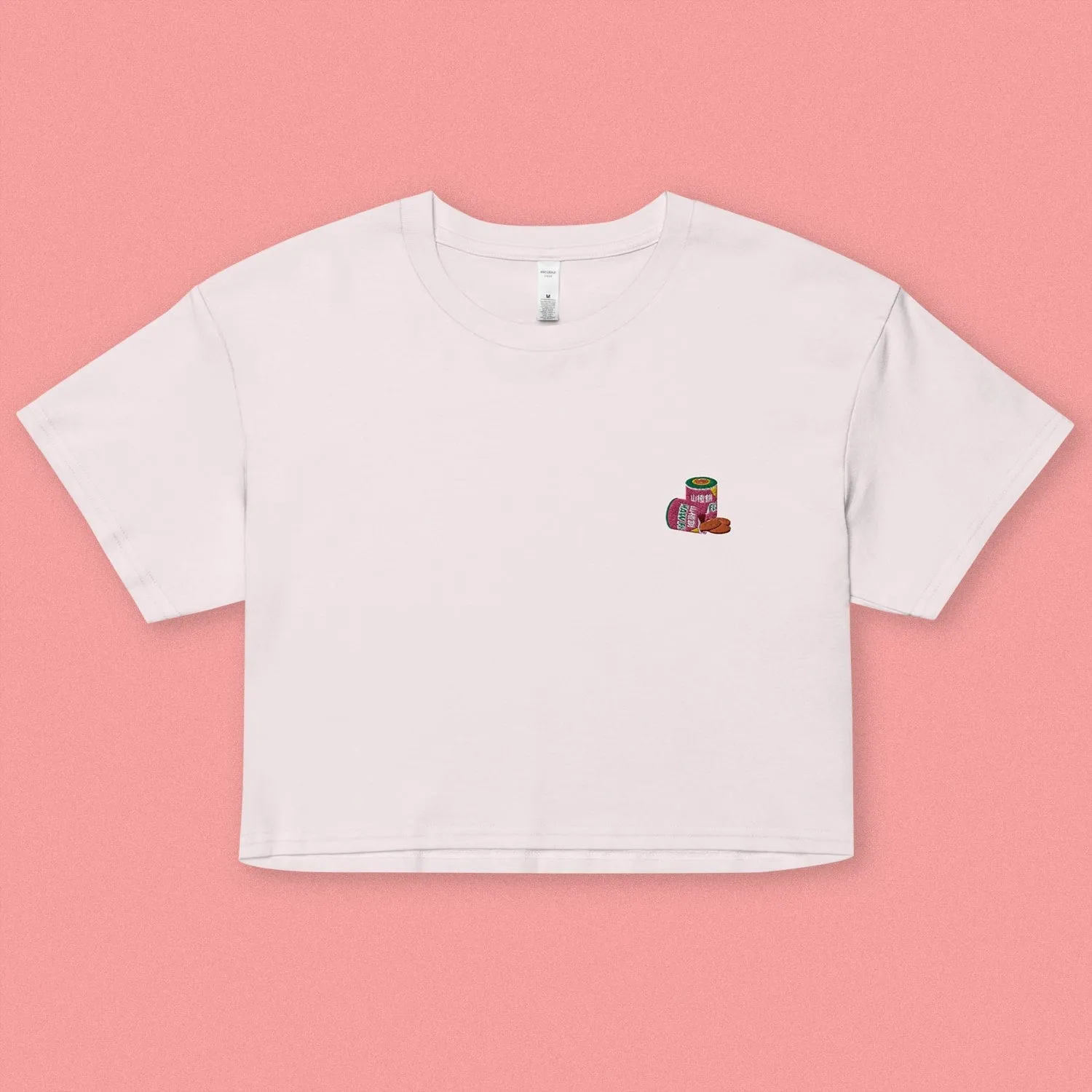 Haw Flakes Embroidered Crop T-Shirt