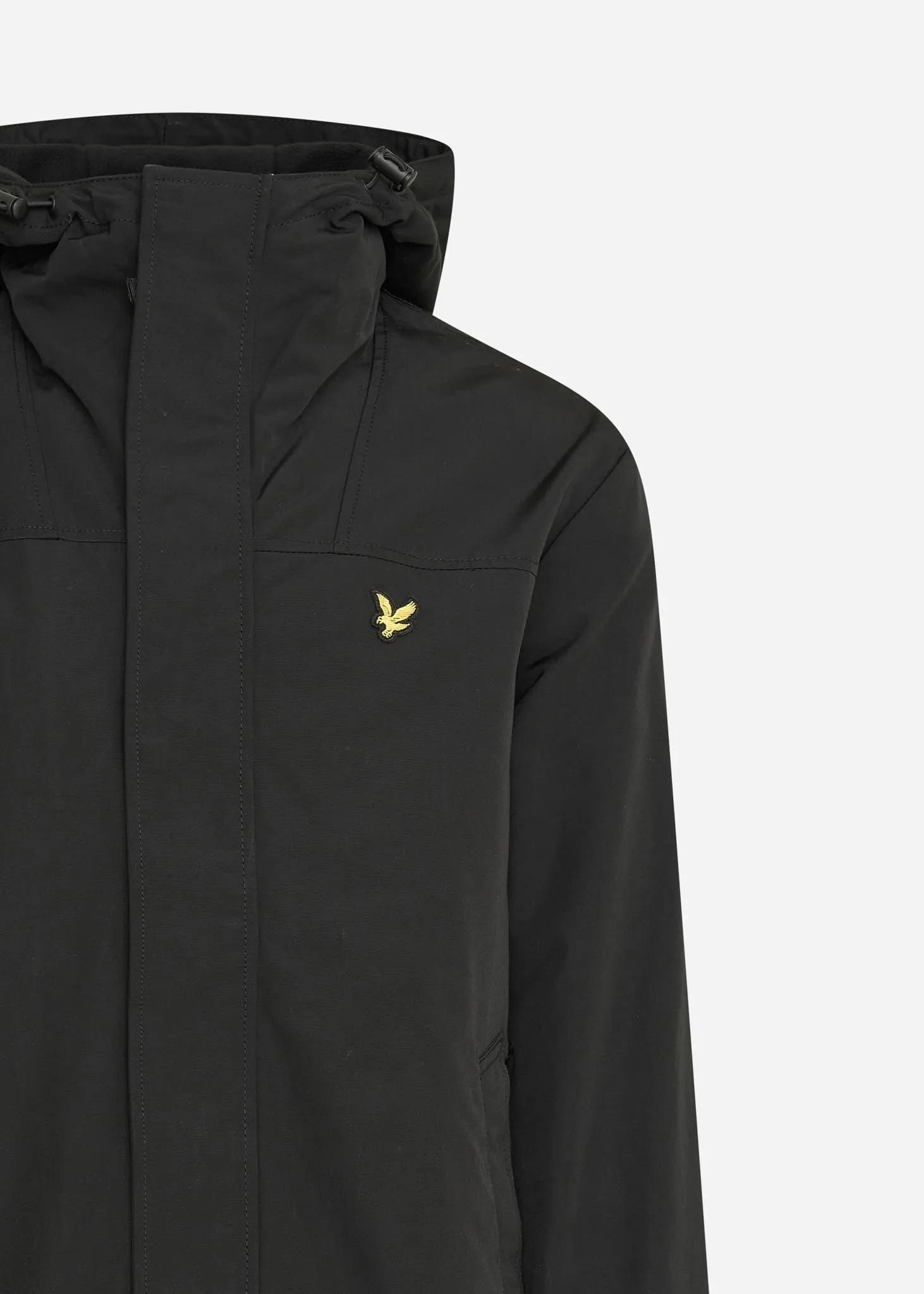 Hooded parka - jet black