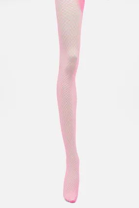 Hot Pink Fishnet Tights