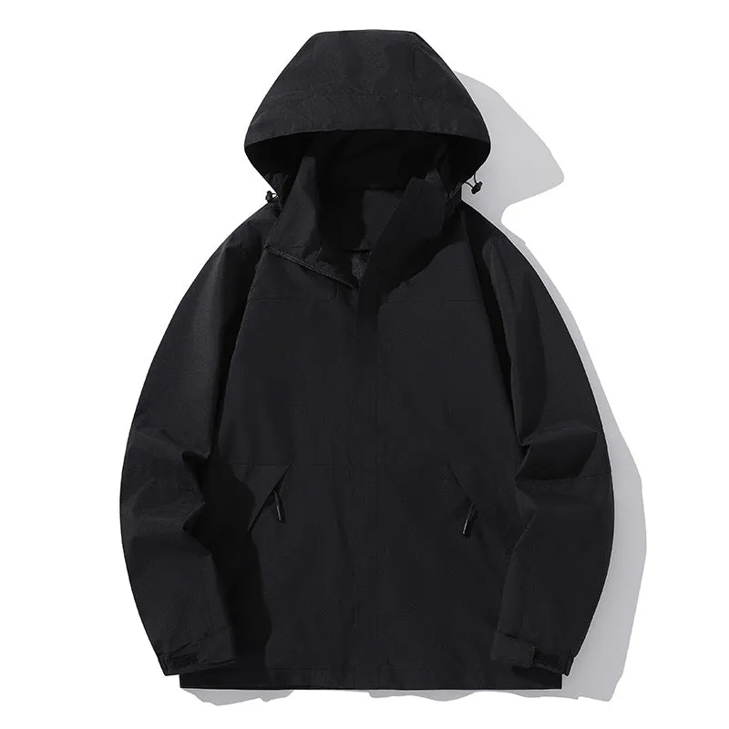 INSTOCK-Color-blocking windproof and waterproof mountaineering