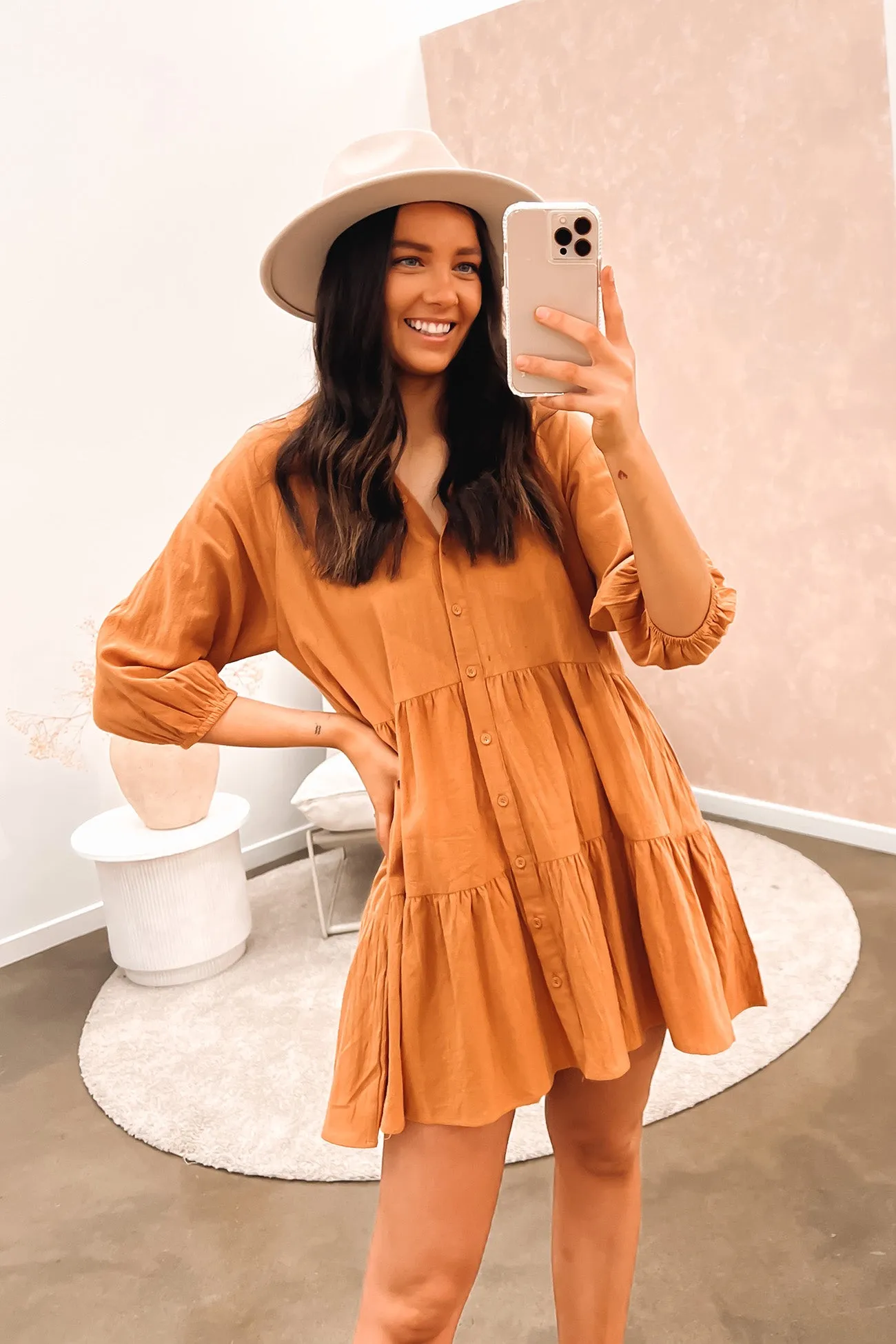 Jared Mini Dress Orange