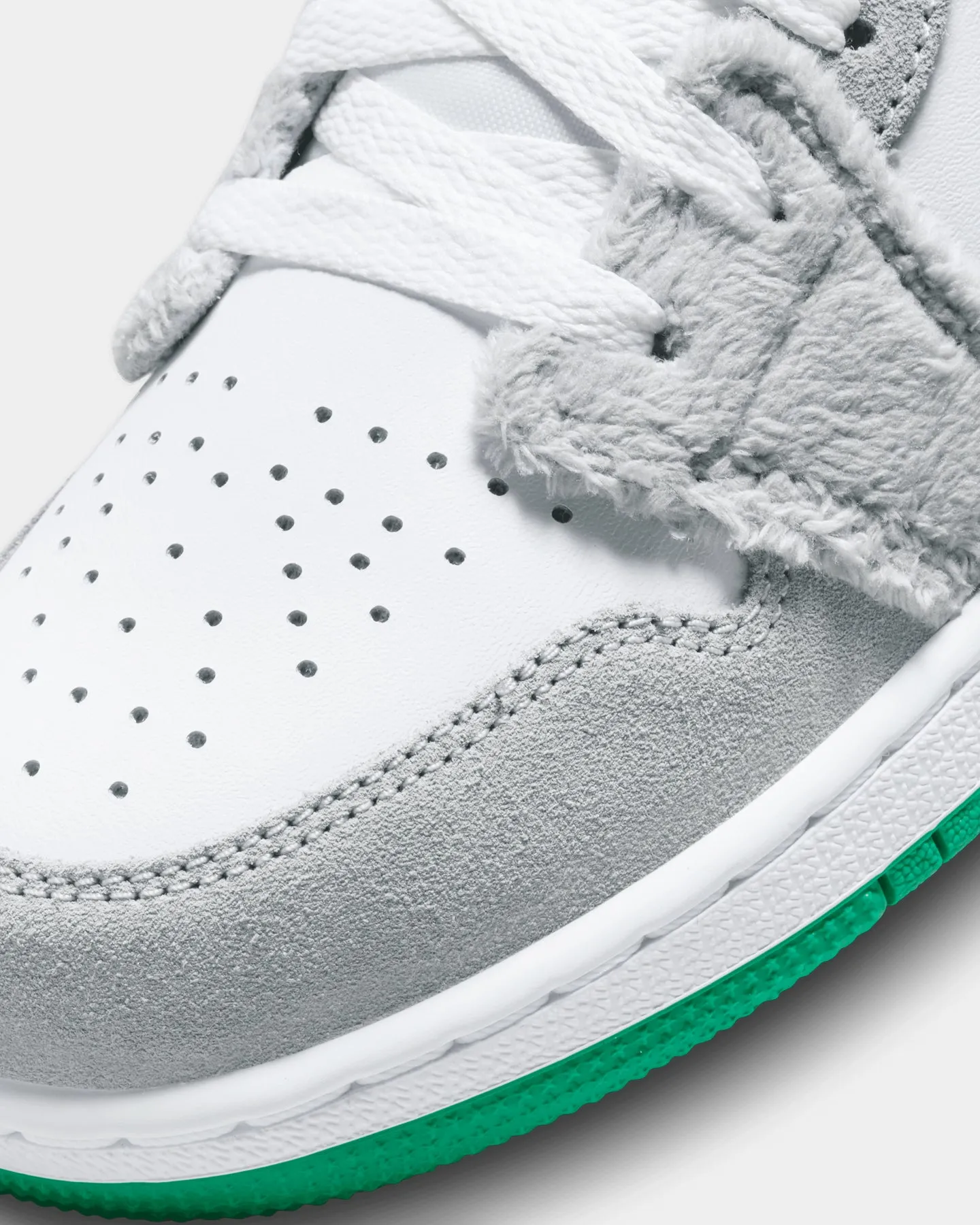 Jordan Kids' Air Jordan 1 Low SE (GS) "Rabbit" Light Smoke Grey/Total Orange/White/Stadium Green