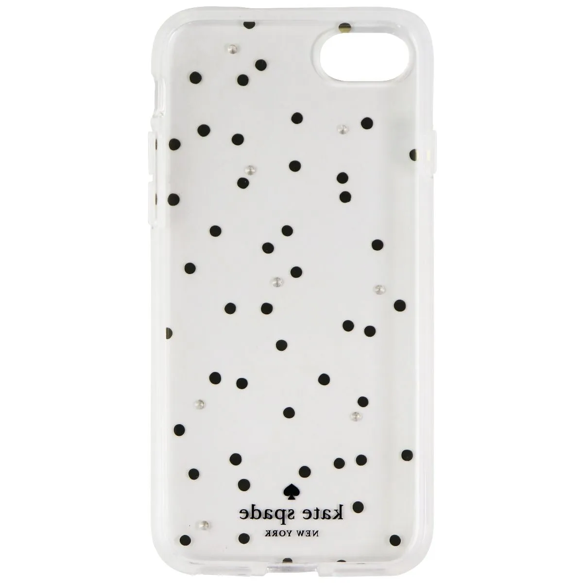 Kate Spade Hardshell Case for Apple iPhone 8 / iPhone 7 - Clear/Gold Dots/Gems