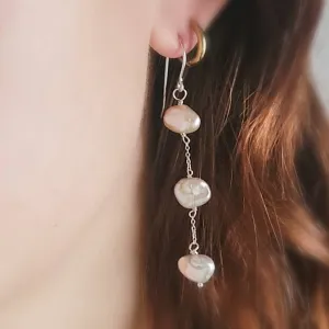 Keshi Pearl Drop Earrings