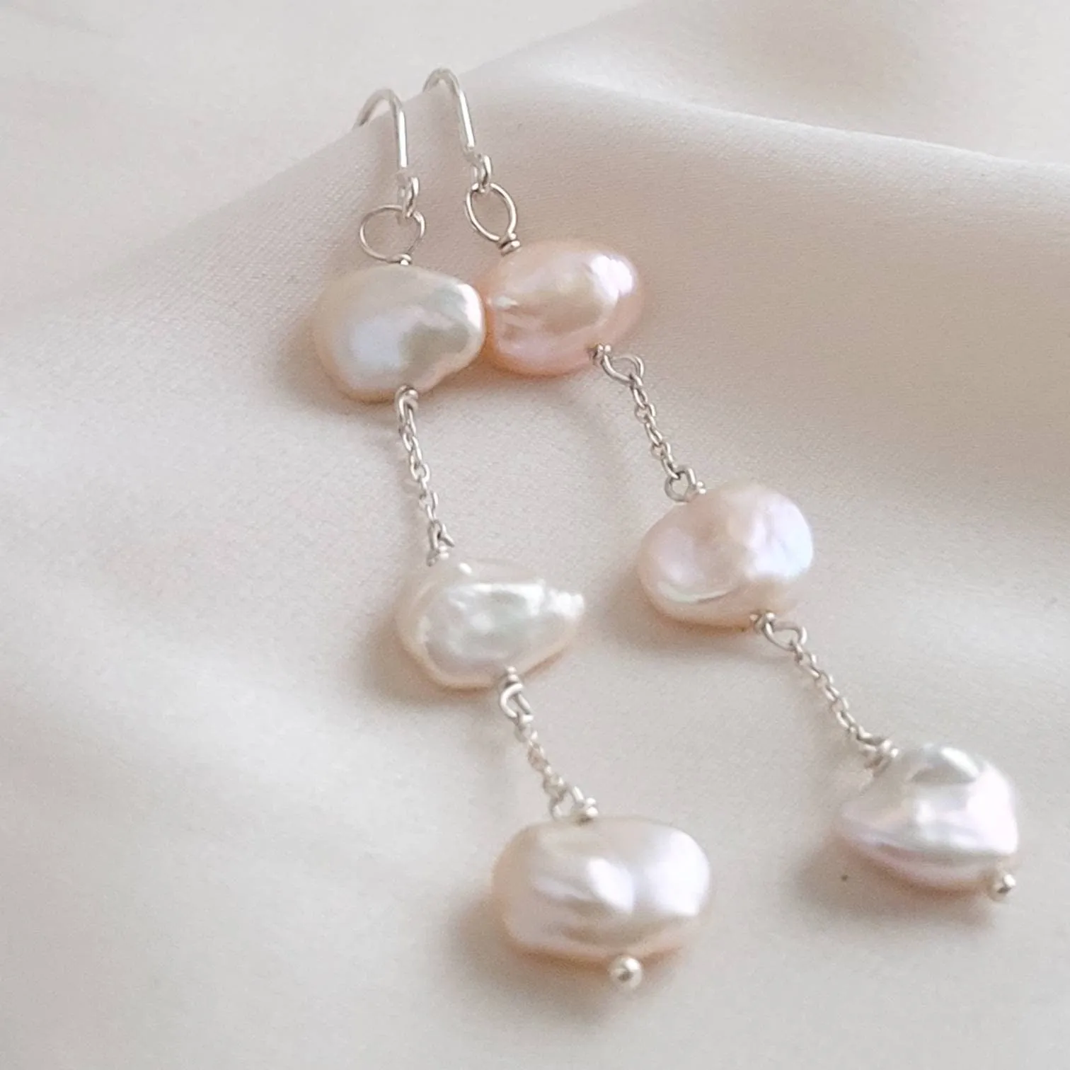 Keshi Pearl Drop Earrings