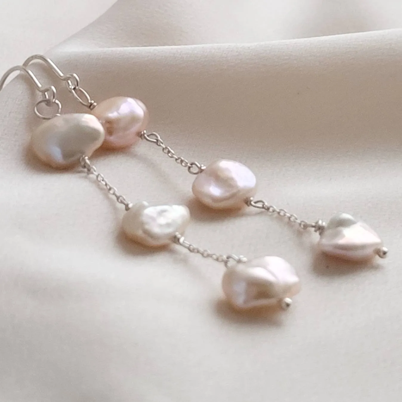 Keshi Pearl Drop Earrings