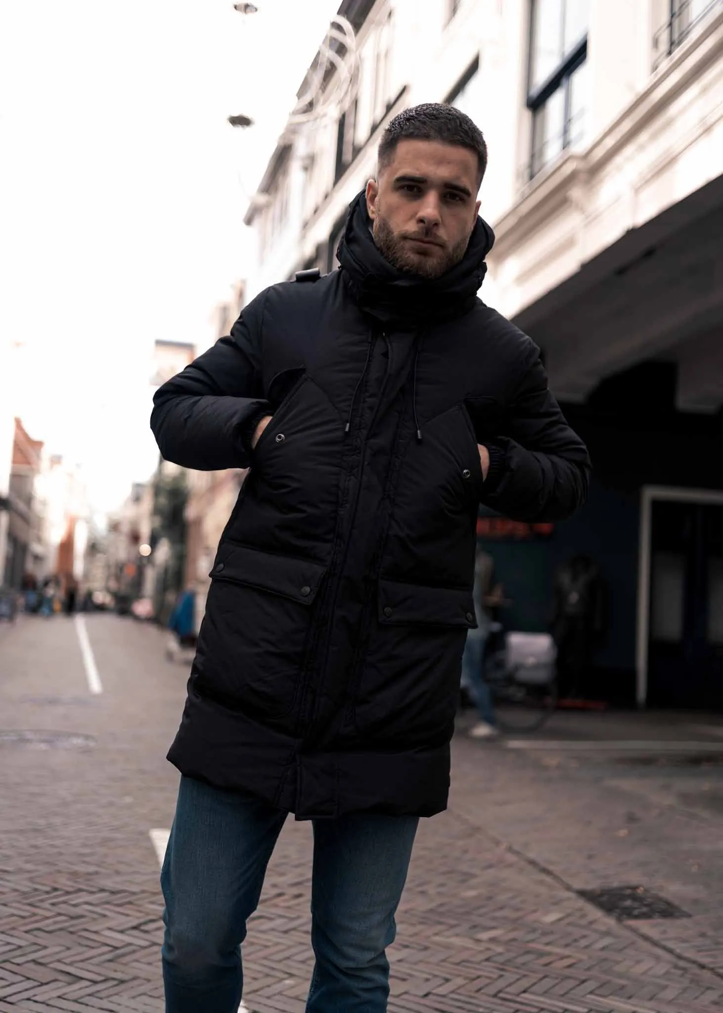 L-21 down jacket - jet black