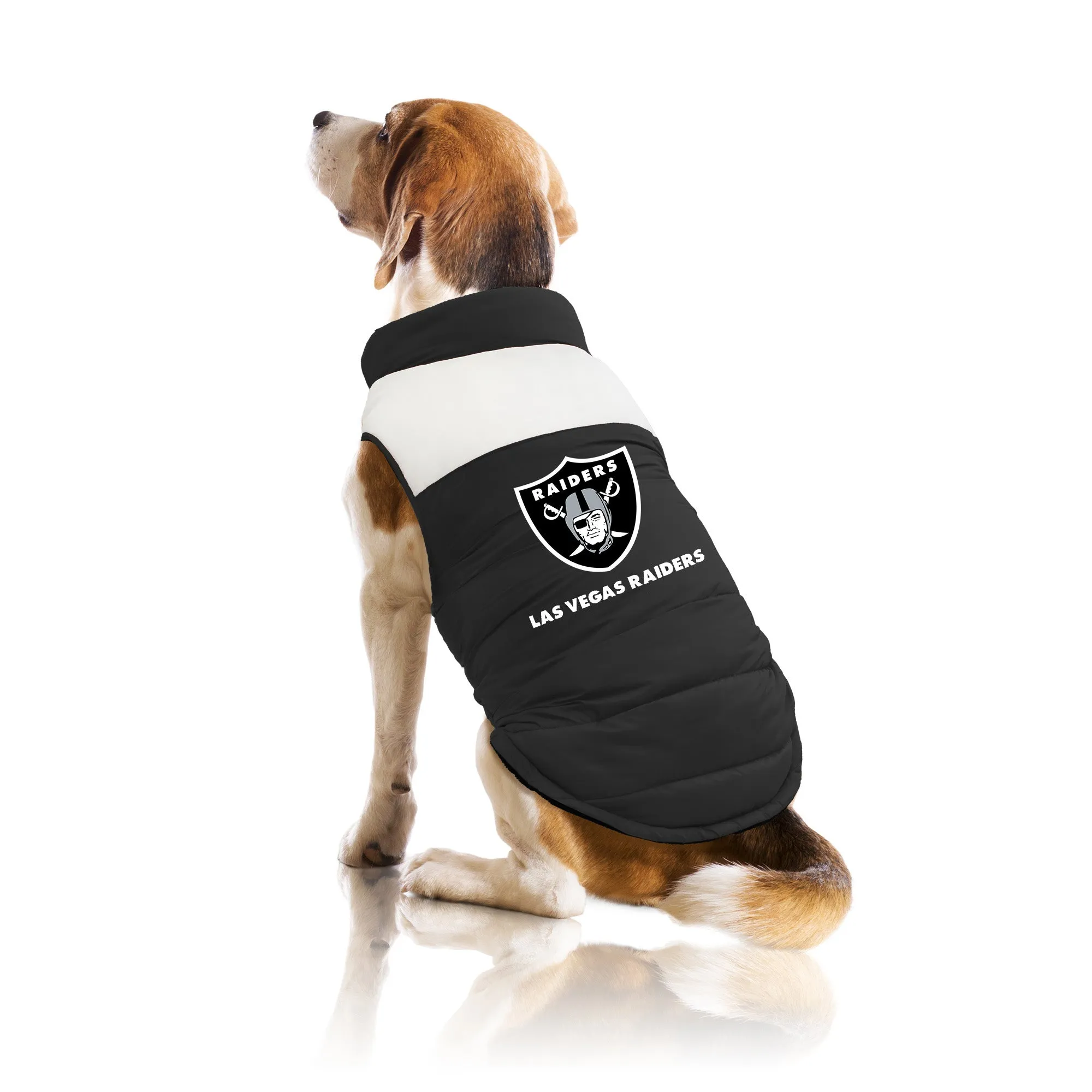 Las Vegas Raiders Pet Parka Puff Vest