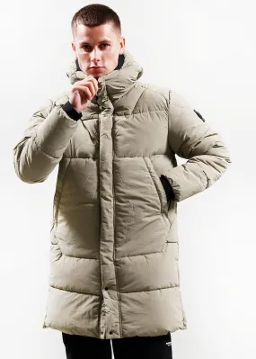 Linear bubble jacket - silverbirch