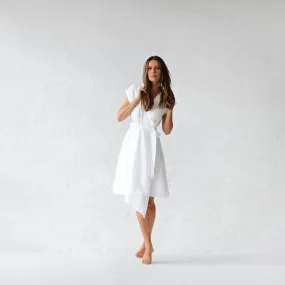 Linen dress Ayu white by Seaside Tones