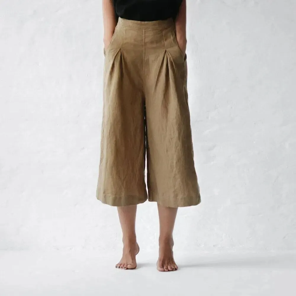 Linen pants Kumiko beige by Seaside Tones